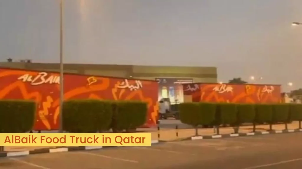 AlBaik Food Truck Spotted in Hyatt Plaza Al Aziziya Qatar